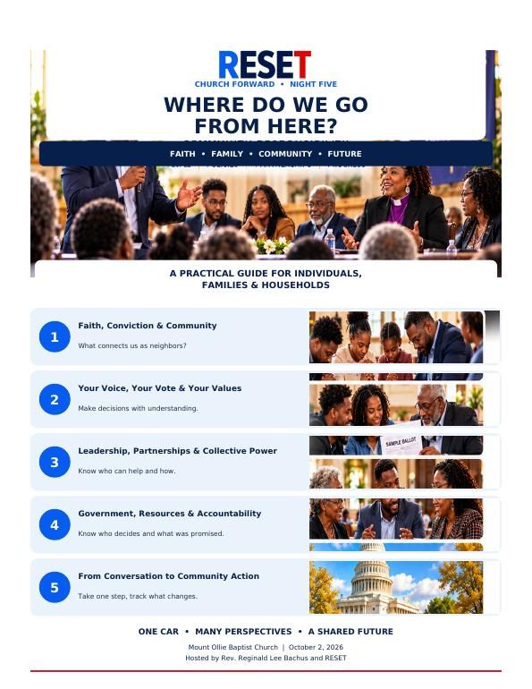 Where Do We Go From Here? Household Guide cover