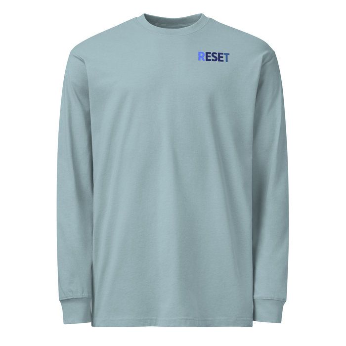 RESET Blue Logo Long Sleeve T-Shirt