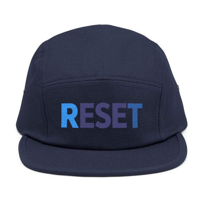 RESET Embroidered 5-Panel Cap