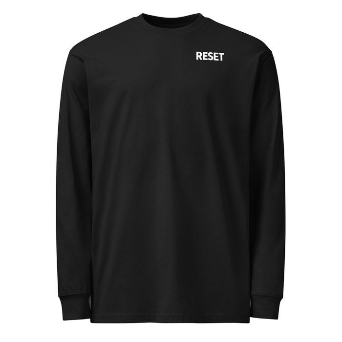 RESET White Logo Long Sleeve T-Shirt